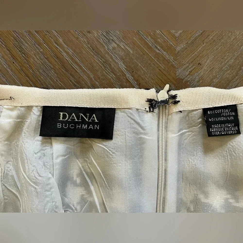 Dana Buchman Woven Houndstooth Pencil Skirt - Picture 6 of 7